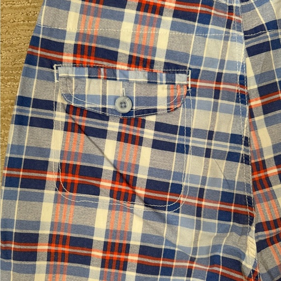 Caribbean Joe Women’s Blue and Orange Flat Front Shorts, Size 8 - Picture 6 of 6